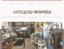 Tablet Screenshot of antiquesofwinfield.com